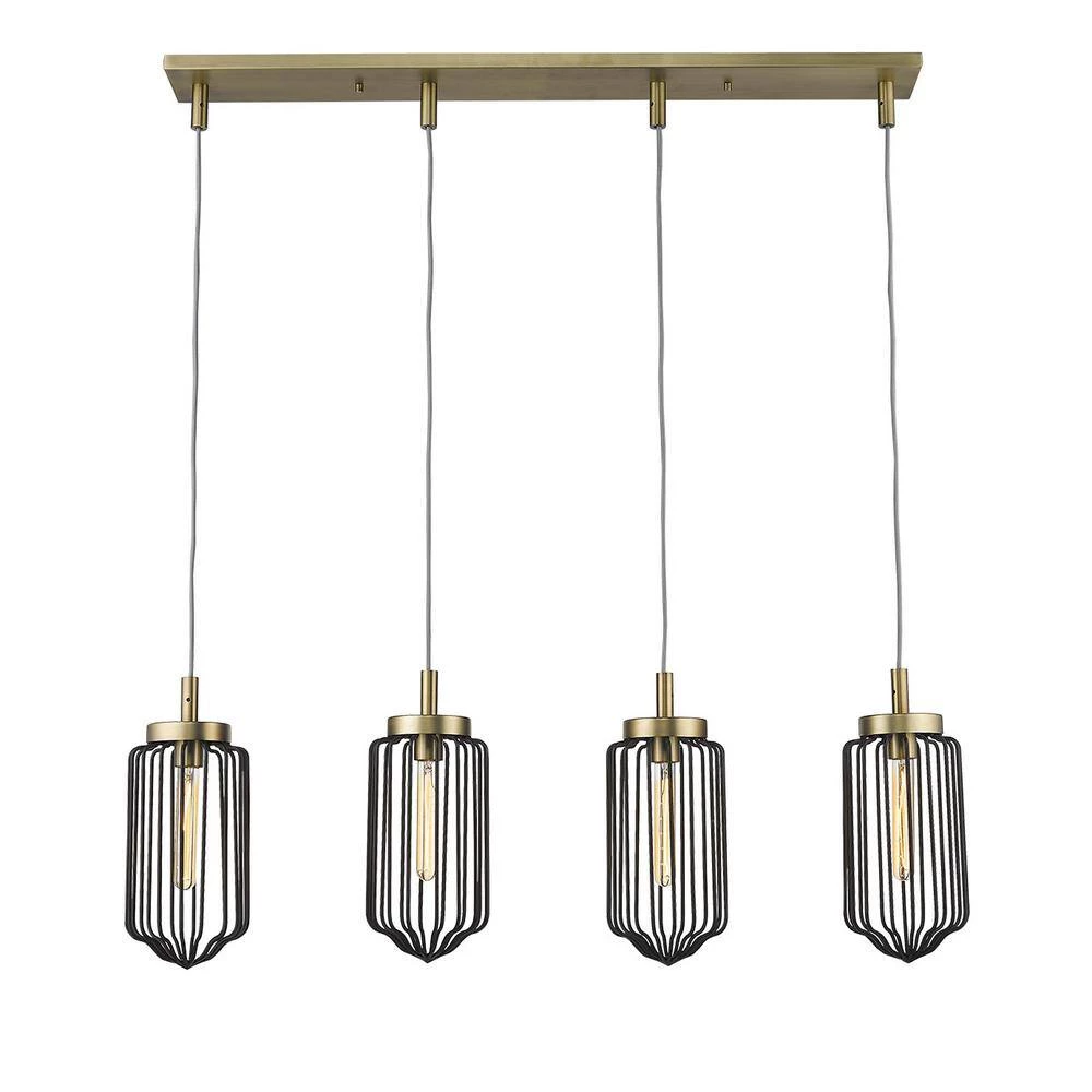 Reece 4-Light Aged Brass Island Pendant by Acclaim Lighting 6 Reece 4-Light Aged Brass Island Pendant by Acclaim Lighting - Image 4
