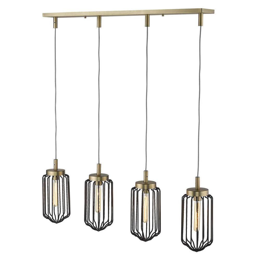 Reece 4-Light Aged Brass Island Pendant by Acclaim Lighting 7 Reece 4-Light Aged Brass Island Pendant by Acclaim Lighting - Image 5