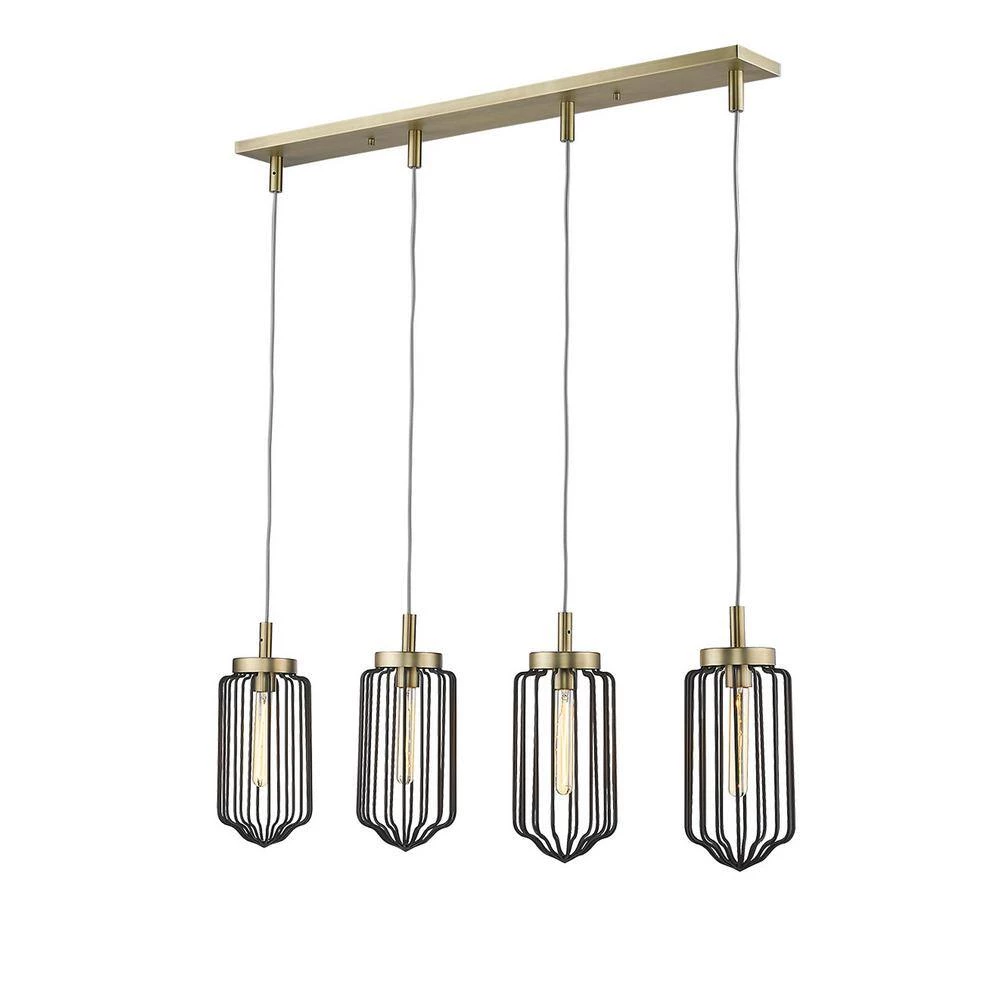 Reece 4-Light Aged Brass Island Pendant by Acclaim Lighting 4 Reece 4-Light Aged Brass Island Pendant by Acclaim Lighting - Image 2