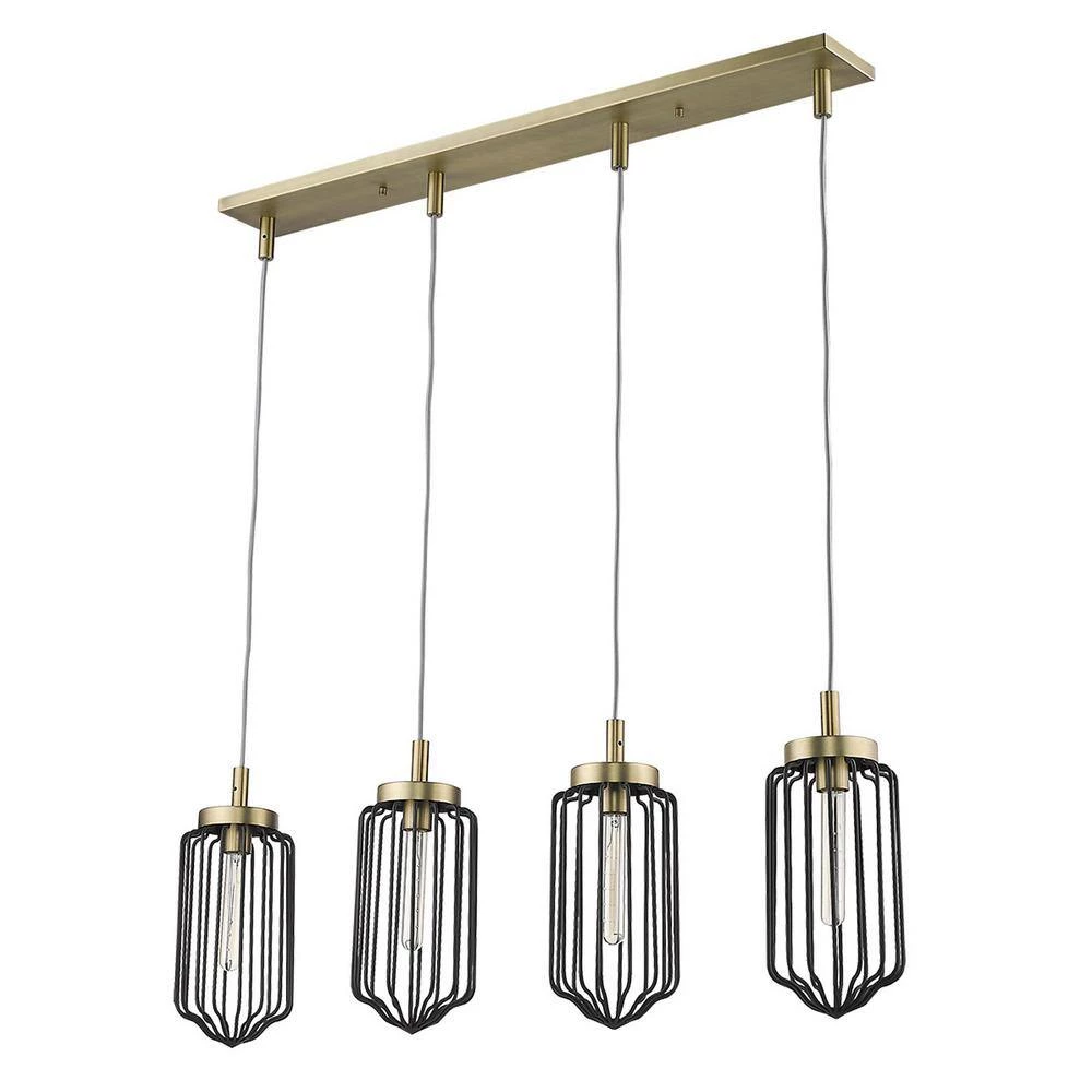 Reece 4-Light Aged Brass Island Pendant by Acclaim Lighting 8 Reece 4-Light Aged Brass Island Pendant by Acclaim Lighting - Image 6