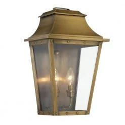 Coventry Collection 2-Light Aged Brass Outdoor Wall Lantern Sconce by Acclaim Lighting