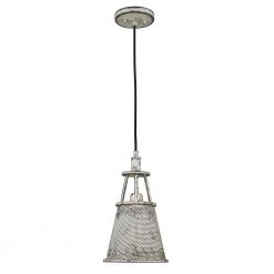 Iris 1-Light Aged Ivory Pendant by Acclaim Lighting