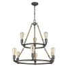 Grayson 9-Light Antique Gray Chandelier by Acclaim Lighting