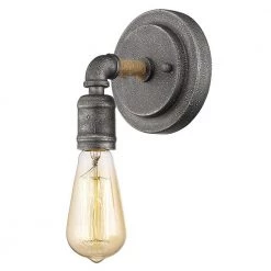 Grayson 1-Light Antique Gray Sconce by Acclaim Lighting