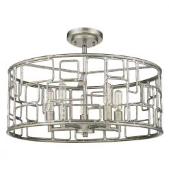 Amoret 5-Light Antique Silver Convertible Pendant by Acclaim Lighting -Acclaim Lighting store antique silver acclaim lighting chandeliers in21132as 4f 1000