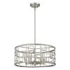 Amoret 5-Light Antique Silver Convertible Pendant by Acclaim Lighting
