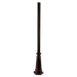 Surface Mounted Posts 6 ft. Architectural Bronze Fluted Outdoor Light Post by Acclaim Lighting