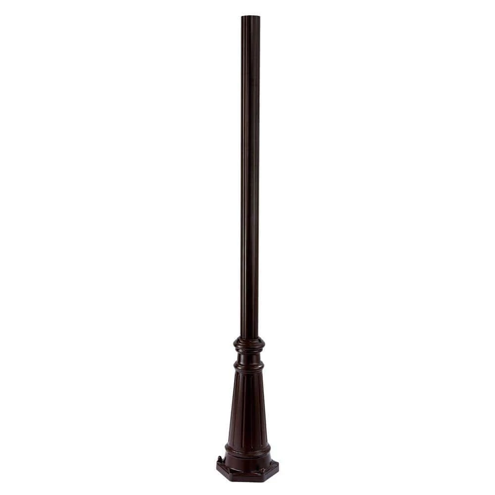 Surface Mounted Posts 6 ft. Architectural Bronze Fluted Outdoor Light Post by Acclaim Lighting 3 Surface Mounted Posts 6 ft. Architectural Bronze Fluted Outdoor Light Post by Acclaim Lighting