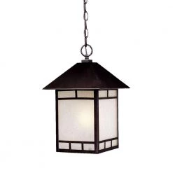 Artisan Collection 1-Light Architectural Bronze Outdoor Hanging Lantern by Acclaim Lighting