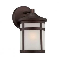 Austin 1-Light Architectural Bronze Outdoor Wall Lantern Sconce by Acclaim Lighting