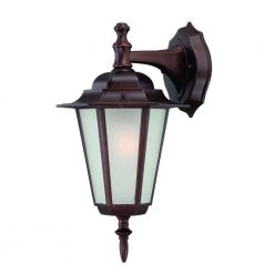 Camelot Collection 1-Light Architectural Bronze Outdoor Wall Lantern Sconce by Acclaim Lighting