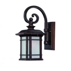 Somerset Collection 1-Light Architectural Bronze Outdoor Wall Lantern Sconce by Acclaim Lighting