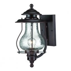 Blue Ridge Collection 1-Light Architectural Bronze Outdoor Wall Lantern Sconce by Acclaim Lighting