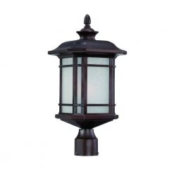 Somerset 1-Light Architectural Bronze Outdoor Post-Mount Light Fixture by Acclaim Lighting