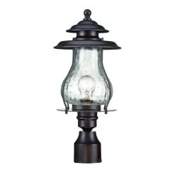 Blue Ridge 1-Light Architectural Bronze Outdoor Post Mount Light Fixture by Acclaim Lighting