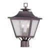 Lafayette Collection 2-Light Architectural Bronze Outdoor Post-Mount Light Fixture by Acclaim Lighting