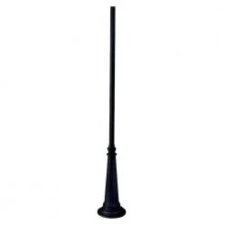 Surface Mounted Posts 10 ft. Matte Black Fluted Outdoor Light Post by Acclaim Lighting