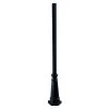 Surface Mounted Posts 6 ft. Matte Black Fluted Outdoor Light Post by Acclaim Lighting