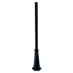 Surface Mounted Posts 6 ft. Matte Black Fluted Outdoor Light Post by Acclaim Lighting