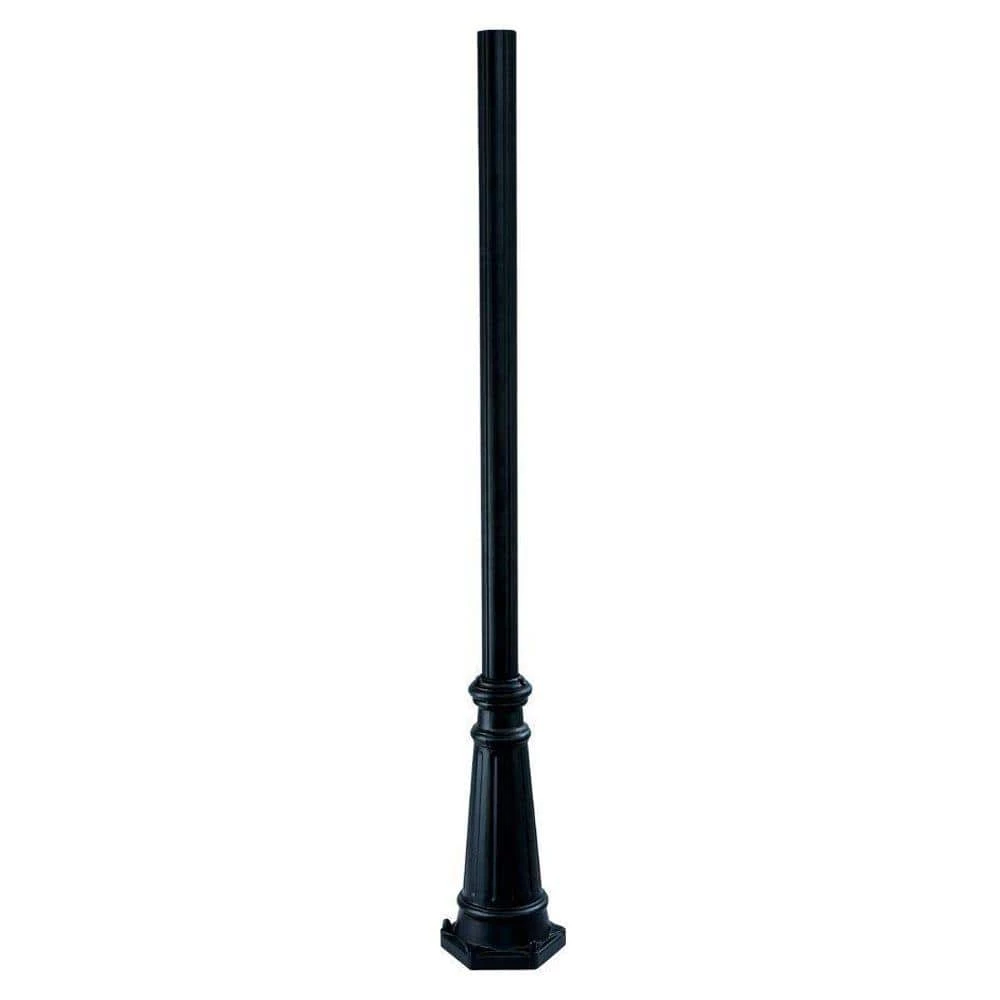Surface Mounted Posts 6 ft. Matte Black Fluted Outdoor Light Post by Acclaim Lighting 3 Surface Mounted Posts 6 ft. Matte Black Fluted Outdoor Light Post by Acclaim Lighting