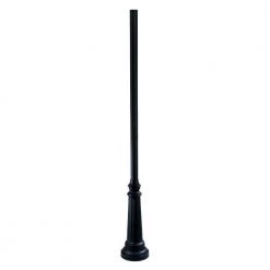 Surface Mounted Posts 8 ft. Matte Black Fluted Outdoor Light Post by Acclaim Lighting
