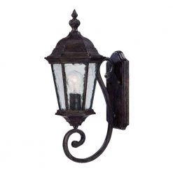 Telfair Collection 1-Light Black Coral Outdoor Wall Lantern Sconce by Acclaim Lighting