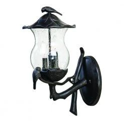 Avian Collection 3-Light Black Coral Outdoor Wall Lantern Sconce by Acclaim Lighting