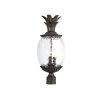 Lanai Collection Post-Mount 3-Light Outdoor Black Coral Light Fixture by Acclaim Lighting -Acclaim Lighting store black coral acclaim lighting post lanterns 7517bc 64 1000
