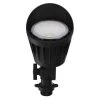 10-Watt Black Outdoor Integrated LED Flood Mini Bullet with Toolless Adjustable Head 3000K Soft White by HALCO LIGHTING TECHNOLOGIES -Acclaim Lighting store black halco lighting technologies flood lights mbul 10 30 u bl 24951 64 1000