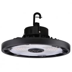 1.5 ft. 750-Watt Equivalent 240-Watt Integrated LED Dimmable Black Round UFO High Bay Light Fixture CCT Lumen Selectable by HALCO LIGHTING TECHNOLOGIES