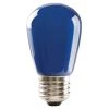 11-Watt Equivalent 1.4-Watt S14 Dimmable LED Sign Light Bulb Blue IP65 Wet Location (25-Pack) 80518 by HALCO LIGHTING TECHNOLOGIES -Acclaim Lighting store blue halco lighting technologies colored light bulbs s14blu1c led 80518 64 1000
