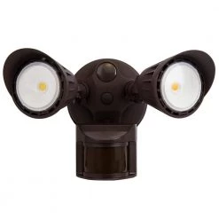 20-Watt Bronze Motion Activated Outdoor Integrated LED Area Light with Dusk to Dawn 5000K Daylight by HALCO LIGHTING TECHNOLOGIES