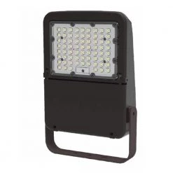 120-Volt to 277-Volt Yoke Mount Line Voltage Bronze Outdoor Integrated LED Large Landscape Flood Light, Daylight 5000K by HALCO LIGHTING TECHNOLOGIES