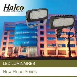 28-Wattt Line Voltage Bronze Outdoor Integrated LED Landscape Flood Light 120-277-Volt Yoke Mount Cool White 4000K 99666 by HALCO LIGHTING TECHNOLOGIES -Acclaim Lighting store bronze halco lighting technologies landscape flood lights fl2 cl28bz40 yk 99666 1f 1000