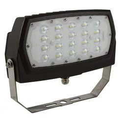 28-Wattt Line Voltage Bronze Outdoor Integrated LED Landscape Flood Light 120-277-Volt Yoke Mount Cool White 4000K 99666 by HALCO LIGHTING TECHNOLOGIES