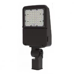 100-Watt 120-277-Volt Slipfitter Line Voltage Bronze Outdoor Integrated LED Large Landscape Flood Light, Selectable by HALCO LIGHTING TECHNOLOGIES