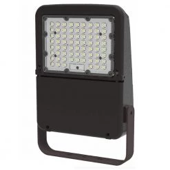 120-Volt to 277-Volt Yoke Line Voltage Bronze Outdoor Integrated LED Large Landscape Flood Light, Selectable Color by HALCO LIGHTING TECHNOLOGIES