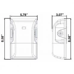 175-Watt Equivalent 26-Watt Integrated LED Bronze Outdoor Wall Pack Light 3000K, 4000K 5000K Dusk to Dawn Selectable CCT by HALCO LIGHTING TECHNOLOGIES 13 175-Watt Equivalent 26-Watt Integrated LED Bronze Outdoor Wall Pack Light 3000K, 4000K 5000K Dusk to Dawn Selectable CCT by HALCO LIGHTING TECHNOLOGIES -Acclaim Lighting store bronze halco lighting technologies wall pack lights skwp 26 fs u 10452 44 1000