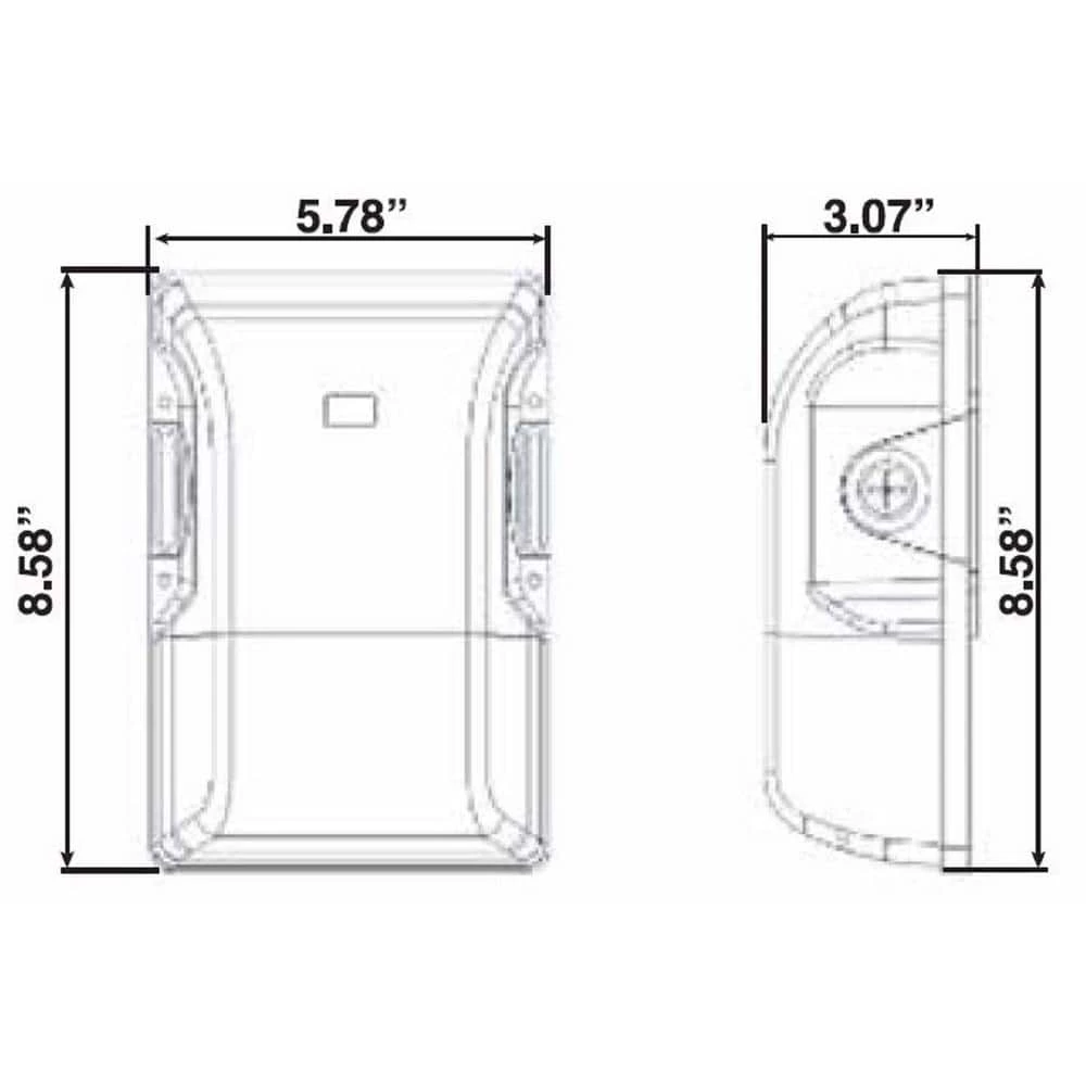 175-Watt Equivalent 26-Watt Integrated LED Bronze Outdoor Wall Pack Light 3000K, 4000K 5000K Dusk to Dawn Selectable CCT by HALCO LIGHTING TECHNOLOGIES 7 175-Watt Equivalent 26-Watt Integrated LED Bronze Outdoor Wall Pack Light 3000K, 4000K 5000K Dusk to Dawn Selectable CCT by HALCO LIGHTING TECHNOLOGIES - Image 5