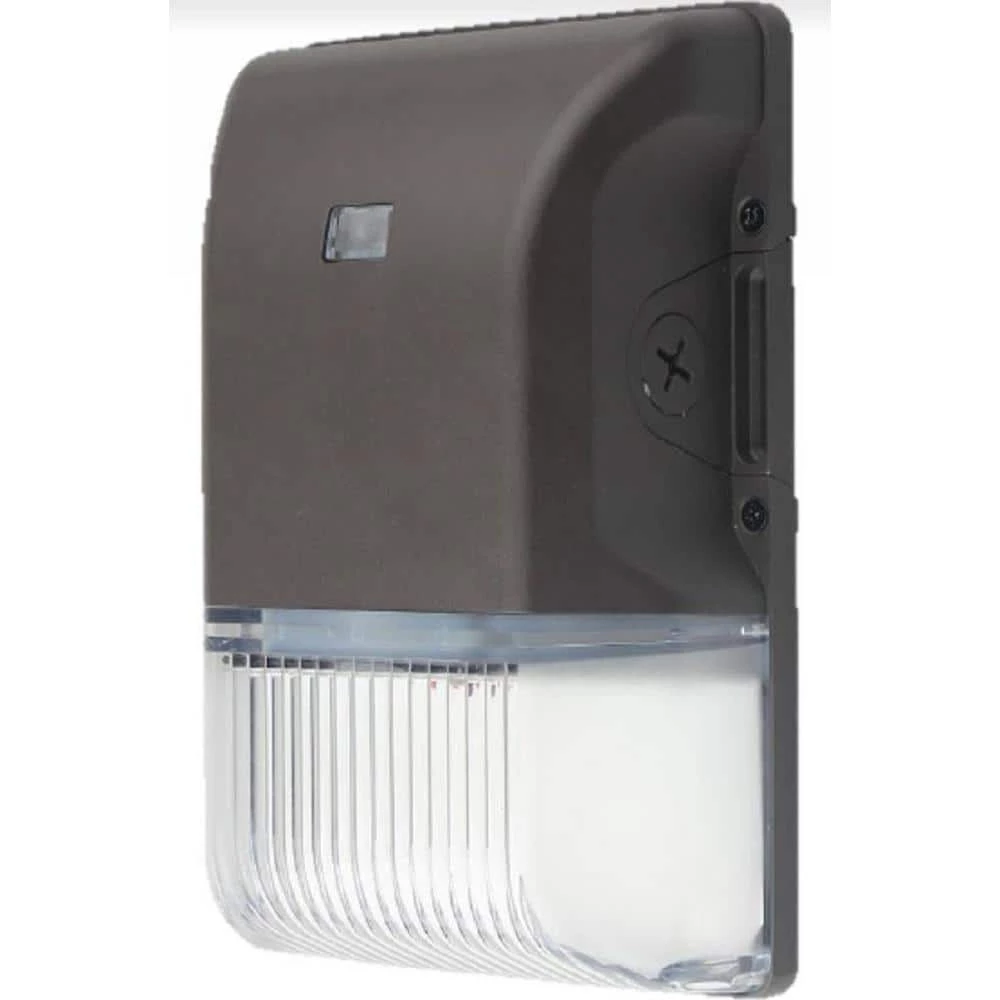 175-Watt Equivalent 26-Watt Integrated LED Bronze Outdoor Wall Pack Light 3000K, 4000K 5000K Dusk to Dawn Selectable CCT by HALCO LIGHTING TECHNOLOGIES 3 175-Watt Equivalent 26-Watt Integrated LED Bronze Outdoor Wall Pack Light 3000K, 4000K 5000K Dusk to Dawn Selectable CCT by HALCO LIGHTING TECHNOLOGIES