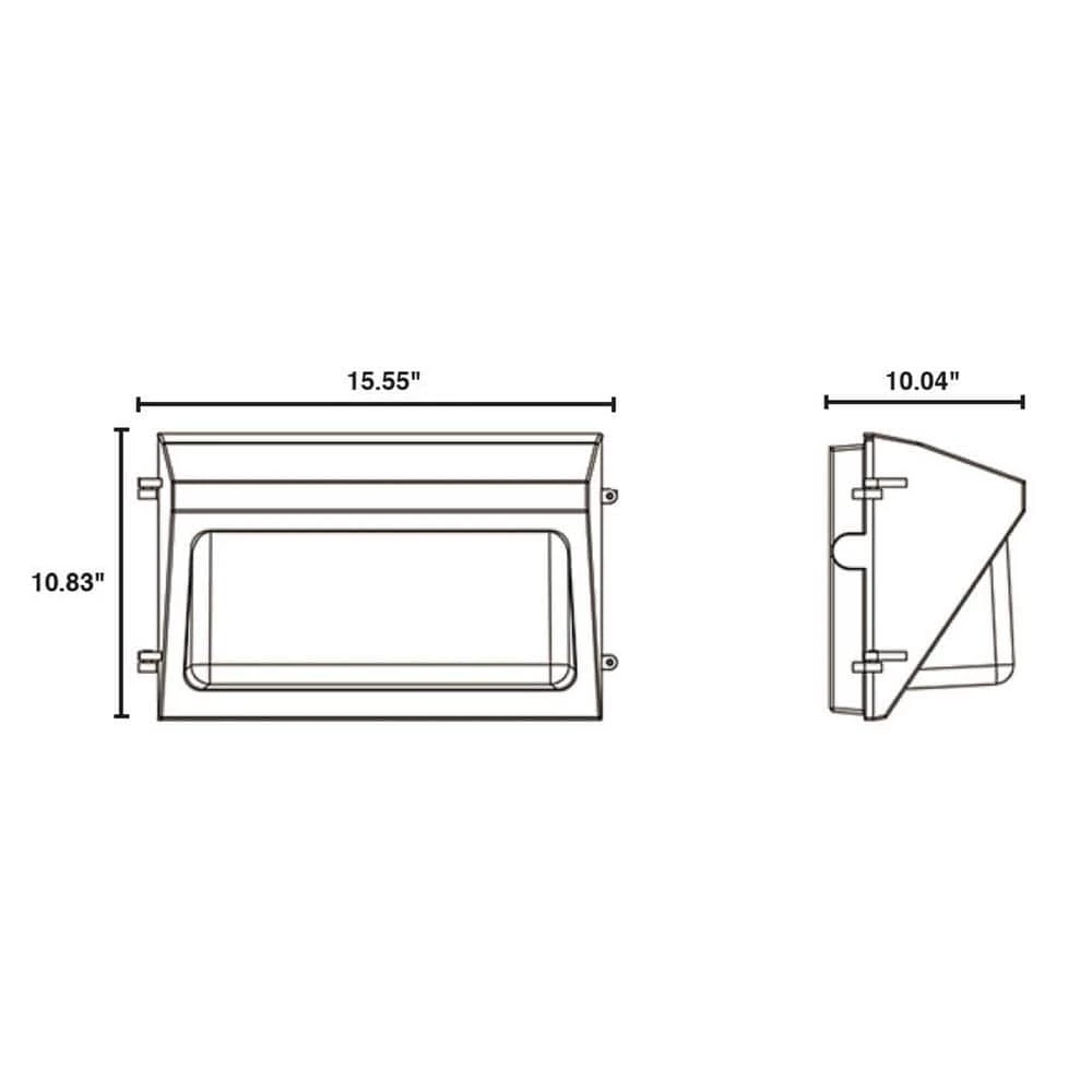 175-Watt Equivalent Integrated LED Bronze Outdoor Wall Pack Light 4948 Lumens Daylight 5000K by HALCO LIGHTING TECHNOLOGIES 4 175-Watt Equivalent Integrated LED Bronze Outdoor Wall Pack Light 4948 Lumens Daylight 5000K by HALCO LIGHTING TECHNOLOGIES - Image 2