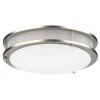 16 in. Brushed Nickel Selectable LED Flush Mount 2700/3000/3500/4000/5000K 90262 by HALCO LIGHTING TECHNOLOGIES -Acclaim Lighting store brushed nickel halco lighting technologies flush mount lights fm dr16 24 cs 90262 64 1000