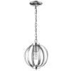 Nevaeh 1-Light Chrome Globe Pendant with Crystal Accents by Acclaim Lighting