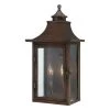 St. Charles Collection Wall-Mount 2-Light Outdoor Copper Patina Wall Lantern Sconce by Acclaim Lighting