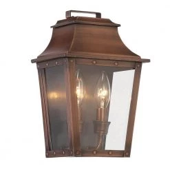 Coventry Collection 2-Light Copper Patina Outdoor Wall Lantern Sconce by Acclaim Lighting
