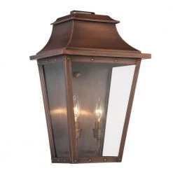 Coventry Collection 2-Light Copper Patina Outdoor Wall Lantern Sconce by Acclaim Lighting