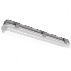 4 ft. 96-Watt Equivalent Integrated LED Gray Strip Light Fixture Vapor Tight Daylight 5000K by HALCO LIGHTING TECHNOLOGIES