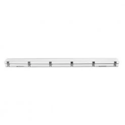 4 ft. 64-Watt Equivalent Integrated LED Gray Strip Light Fixture Selectable CCT 3500/4000/5000K Vapor Tight by HALCO LIGHTING TECHNOLOGIES -Acclaim Lighting store gray halco lighting technologies strip light fixtures lvpt 4 ws cs u 28091 44 1000