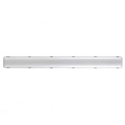4 ft. 64-Watt Equivalent Integrated LED Gray Strip Light Fixture Selectable CCT 3500/4000/5000K Vapor Tight by HALCO LIGHTING TECHNOLOGIES -Acclaim Lighting store gray halco lighting technologies strip light fixtures lvpt 4 ws cs u 28091 4f 1000
