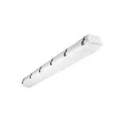 4 ft. 64-Watt Equivalent Integrated LED Gray Strip Light Fixture Selectable CCT 3500/4000/5000K Vapor Tight by HALCO LIGHTING TECHNOLOGIES